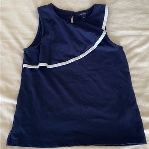 •Nautica• Nautical Sleeveless Ruffle Tank